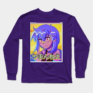 Retro Vaporwave 80s anime aesthetic Long Sleeve T-Shirt